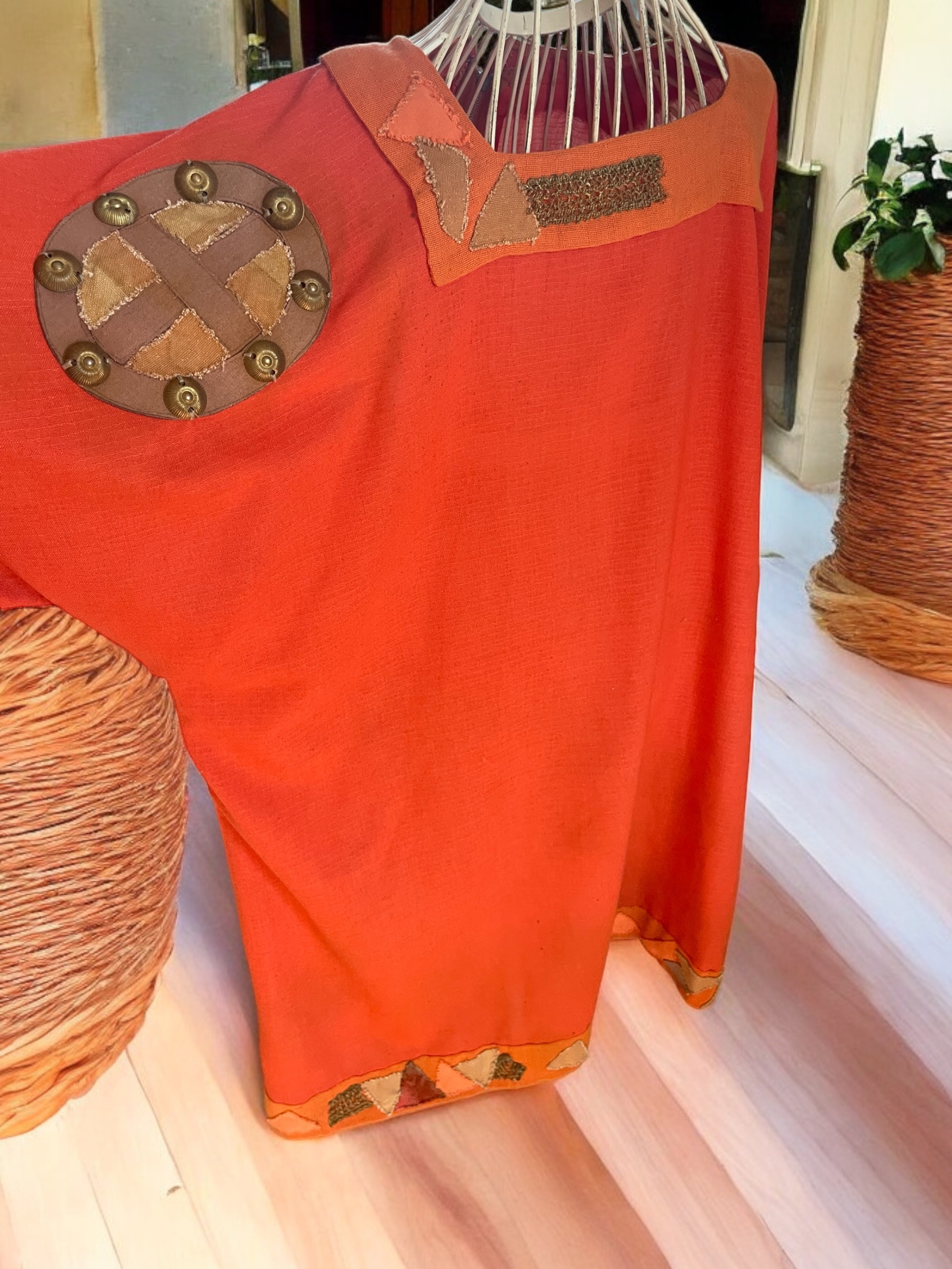 karnevalový kostým ŠATY, HÁBIT, KAFTAN dobový vel. XXL