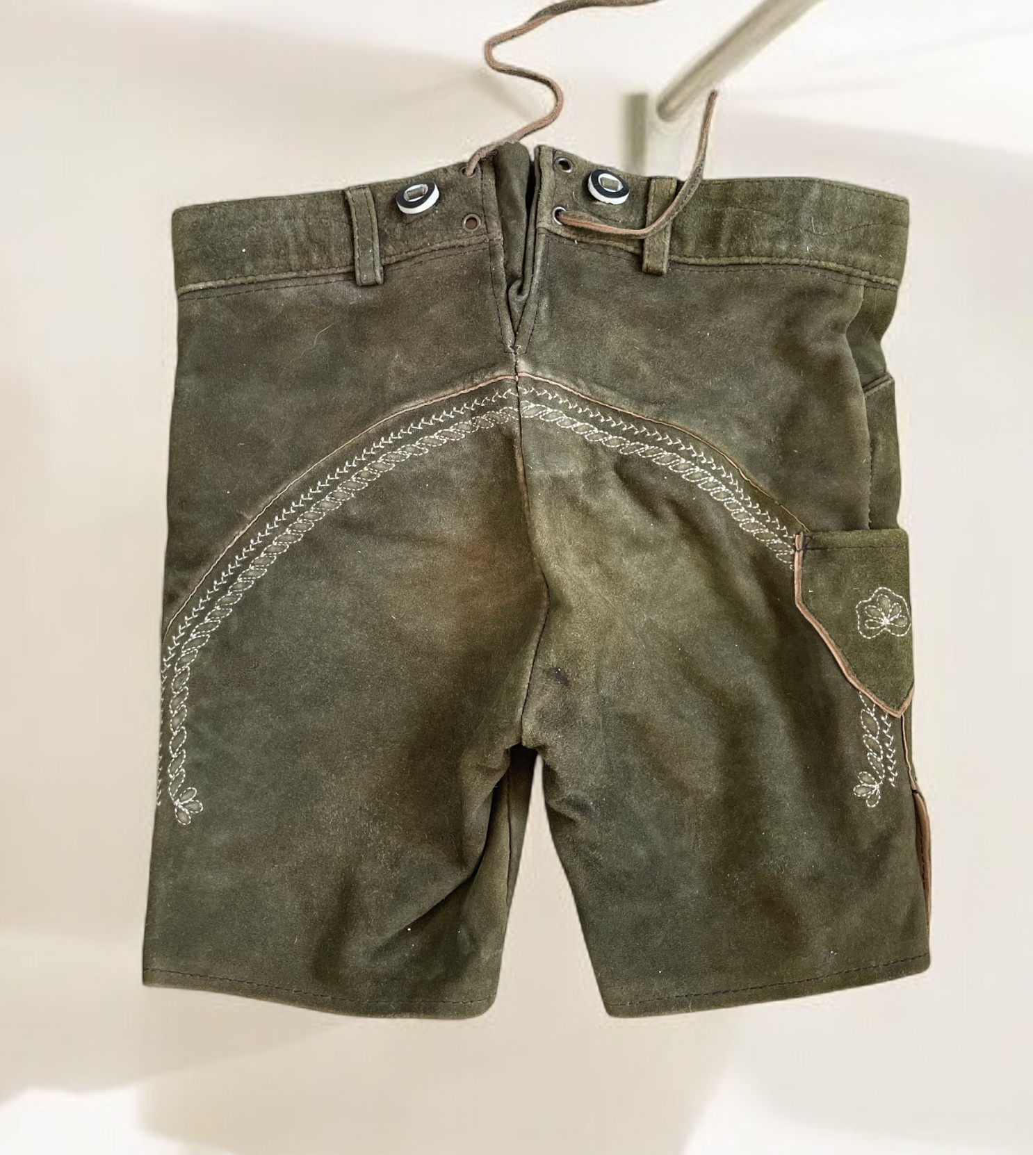 kožené chlapecké dirndl, selské kraťasy vel. 116