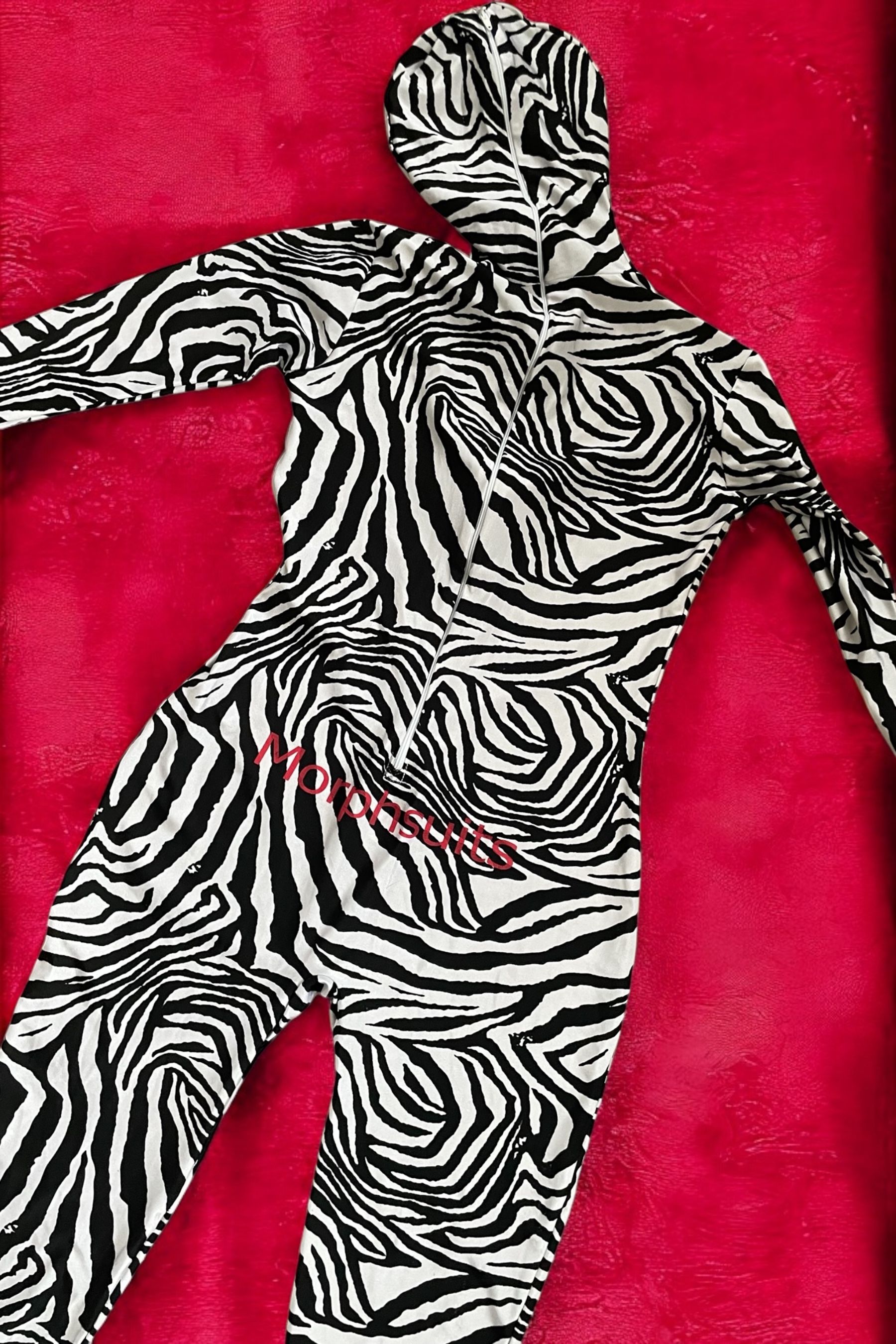 karnevalový kostým "druhá kůže" overal ZEBRA vel. L/170/93a
