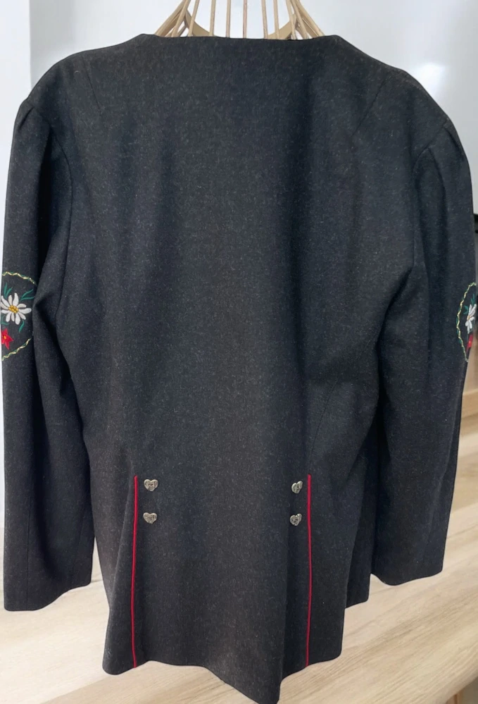 dámský vlněný kabátek sako selský styl vel. 44