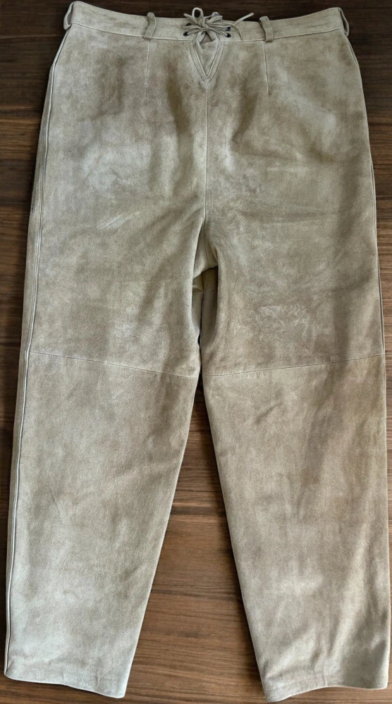 dámké kožené kalhoty selské, venkovské vel. 40