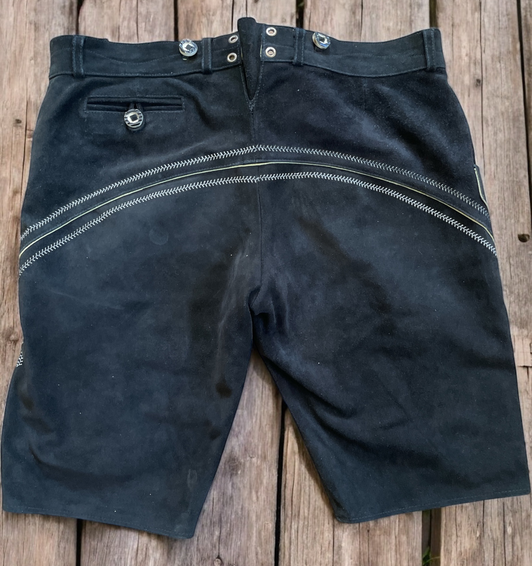 pánské kožené kraťasy v selském, dirndl stylu vel. M/L