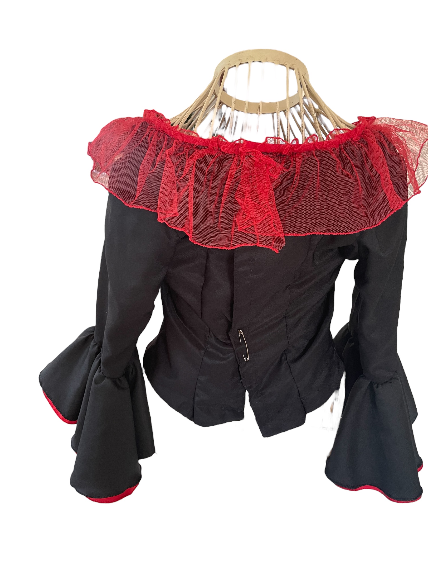 karnevalový kostým živůtek Španělka, dobový styl vel. 38/40 vada