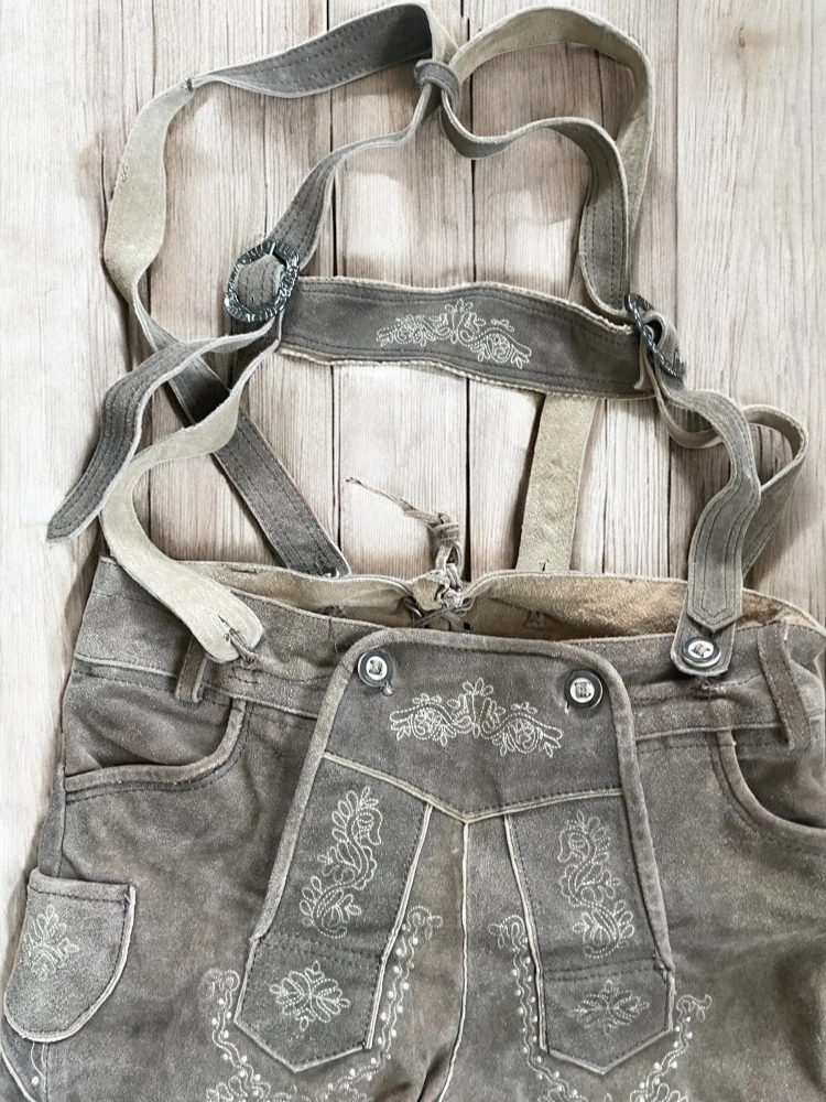 pánské kožené DIRNDL kraťasy vel. M