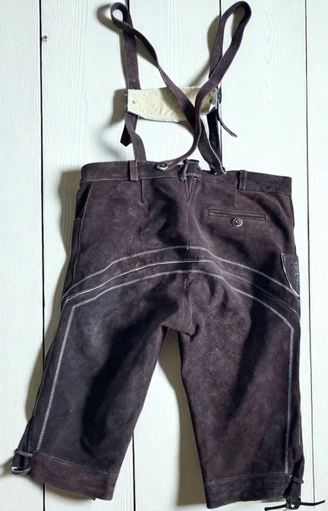pánské kožené kraťasy dirndl vel. XXL