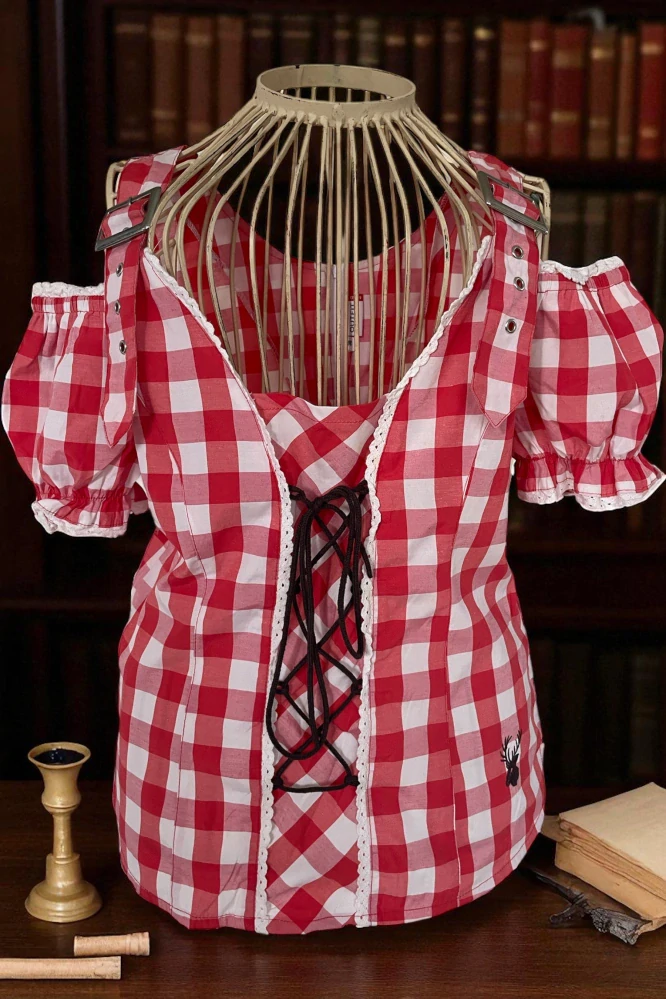 Dámská halenka v selském, country, dirndl stylu vel. 38