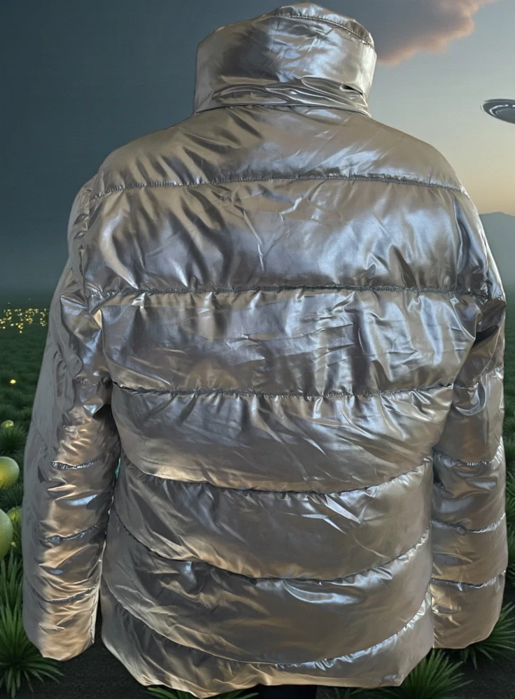Dámská stříbrná zimní bunda UFO, MIMOZEMŠŤAN