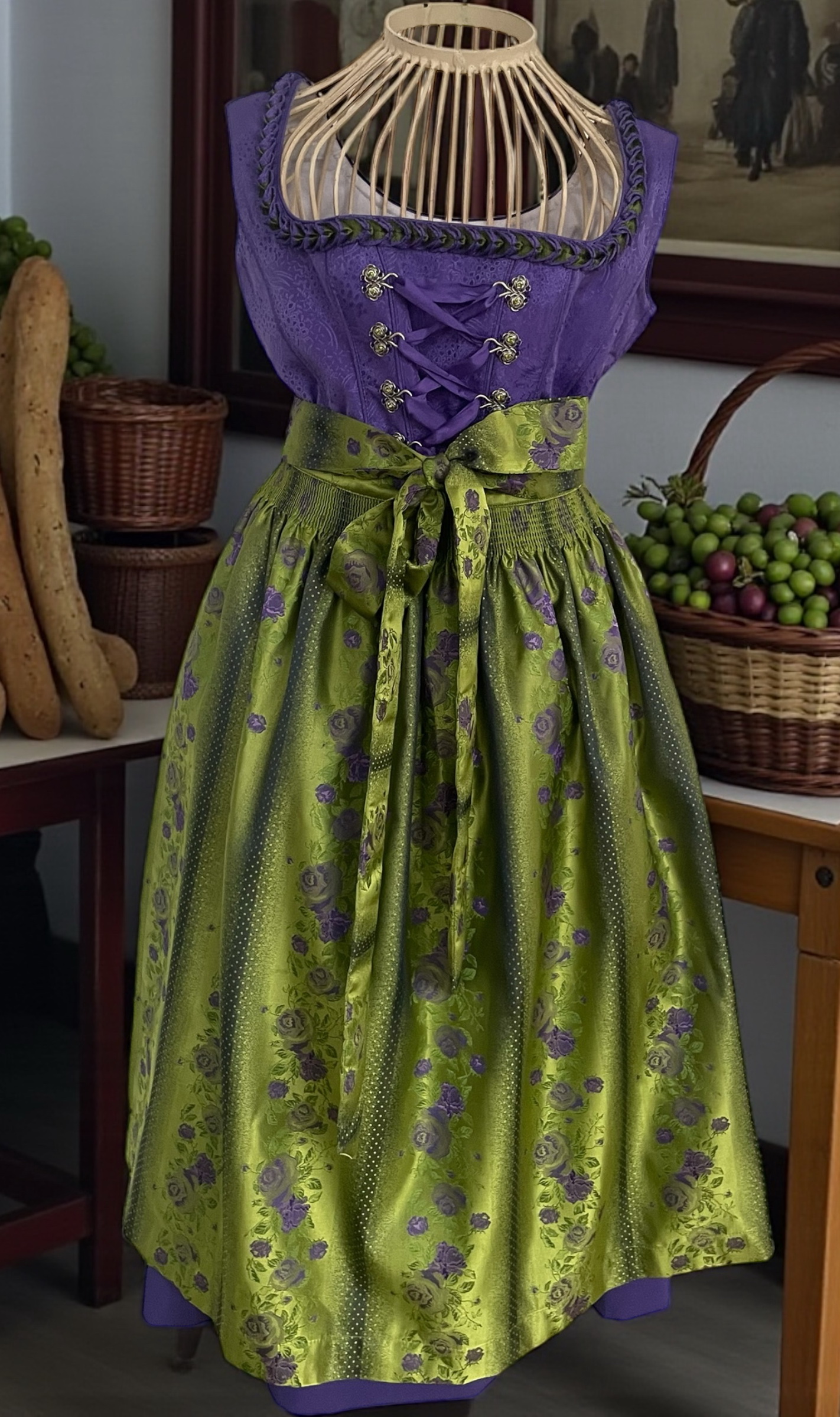 dámské dirndl, selské šaty vel. 38