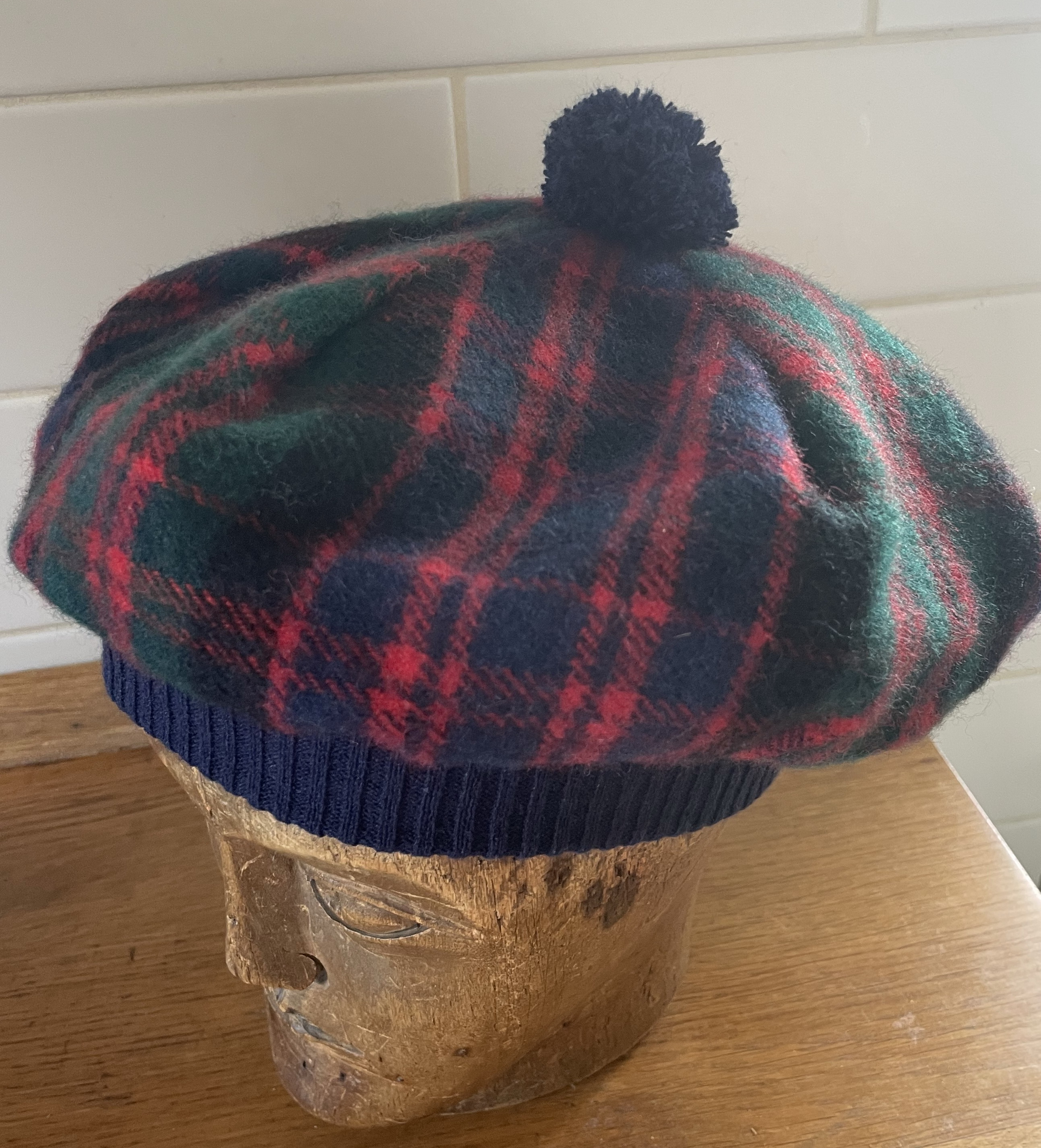 Skotský vlněný baret Tam o´Shanter- tartan Scotland