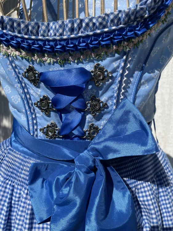 Dámské šaty dirndl, selské vel. XXS