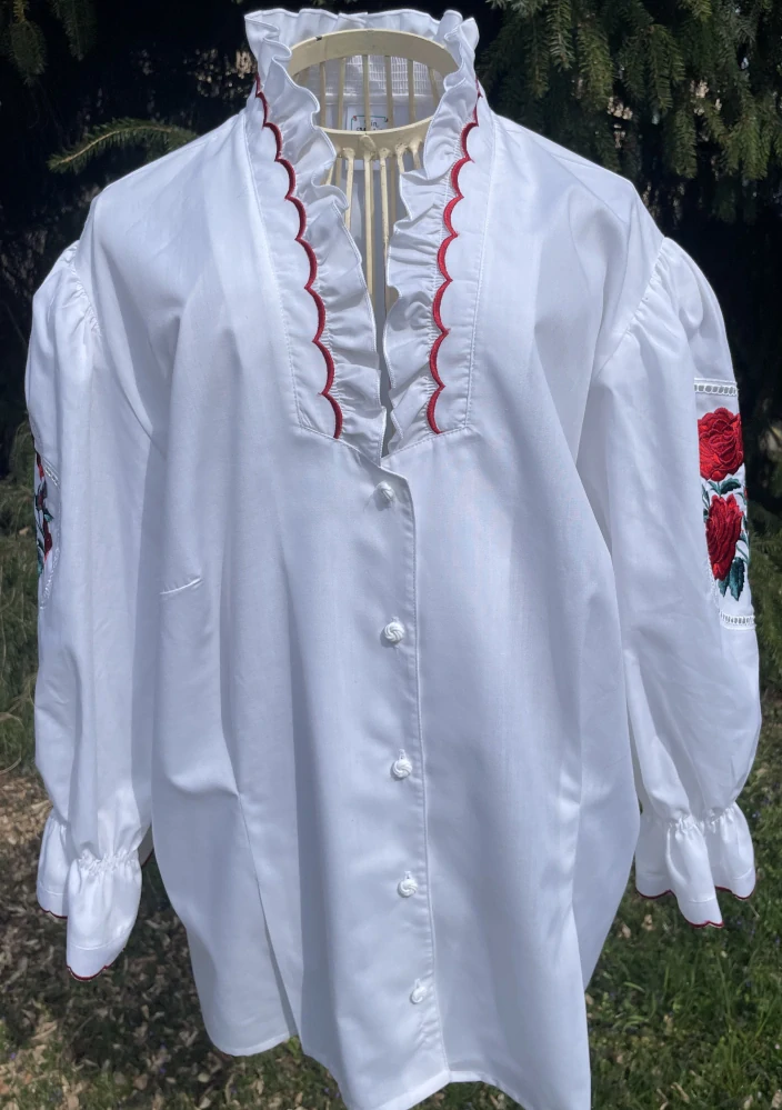 Dámská halenka v dirndl, selském stylu vel. 46