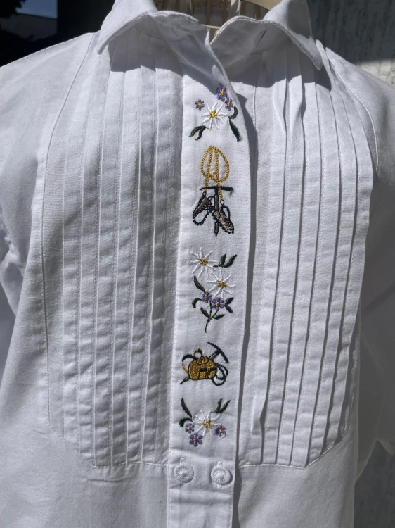 Dámská halenka v selském, dirndl stylu vel. 46