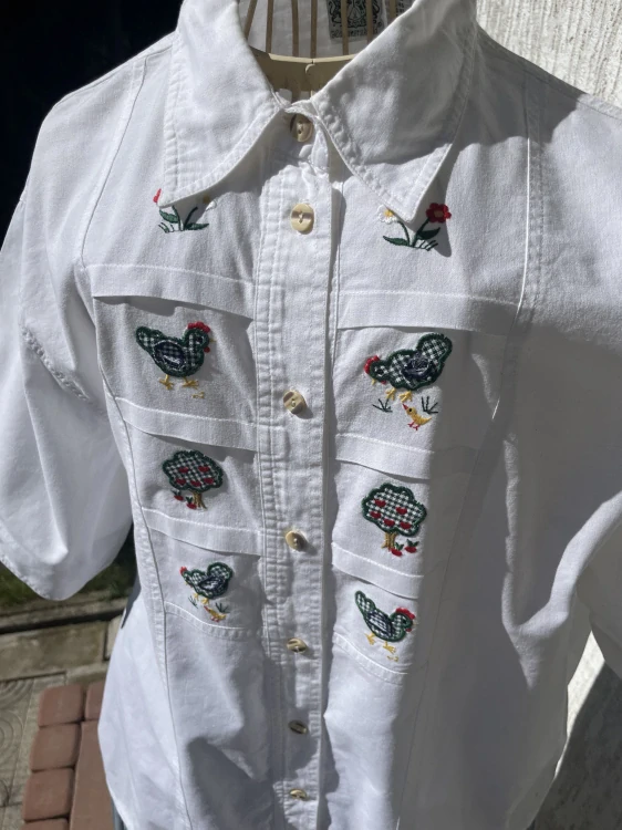 Dámská košile v selském rustikálním stylu vel. 46