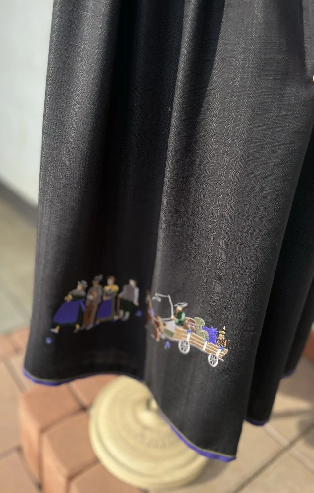 Dámská dlouhá sukně v dobovém, selském, vintage stylu vel. 36