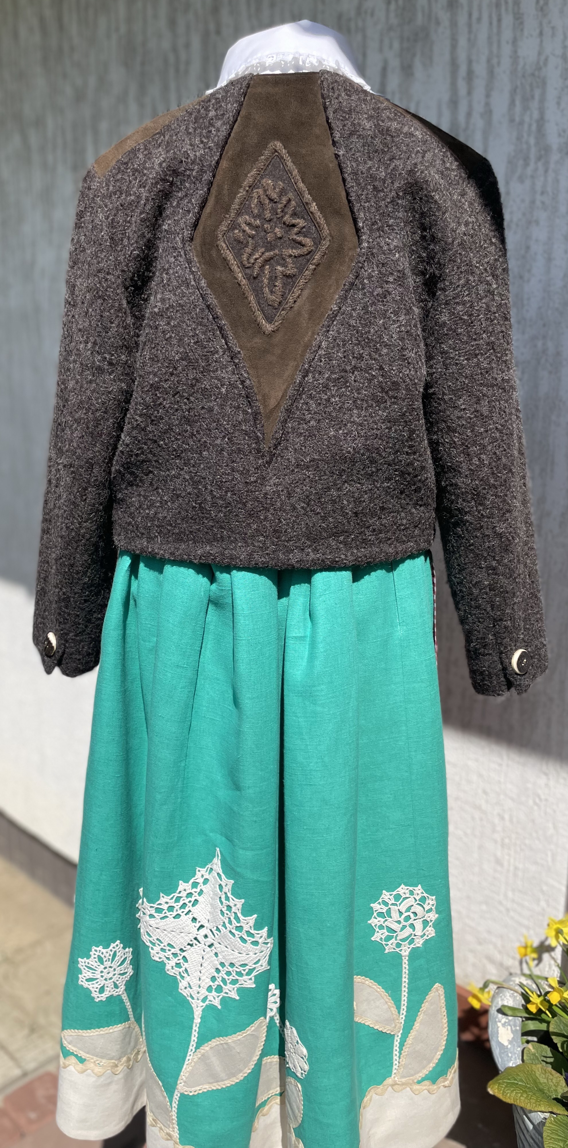 Dámské sáčko, kabátek v selském stylu vel. 38