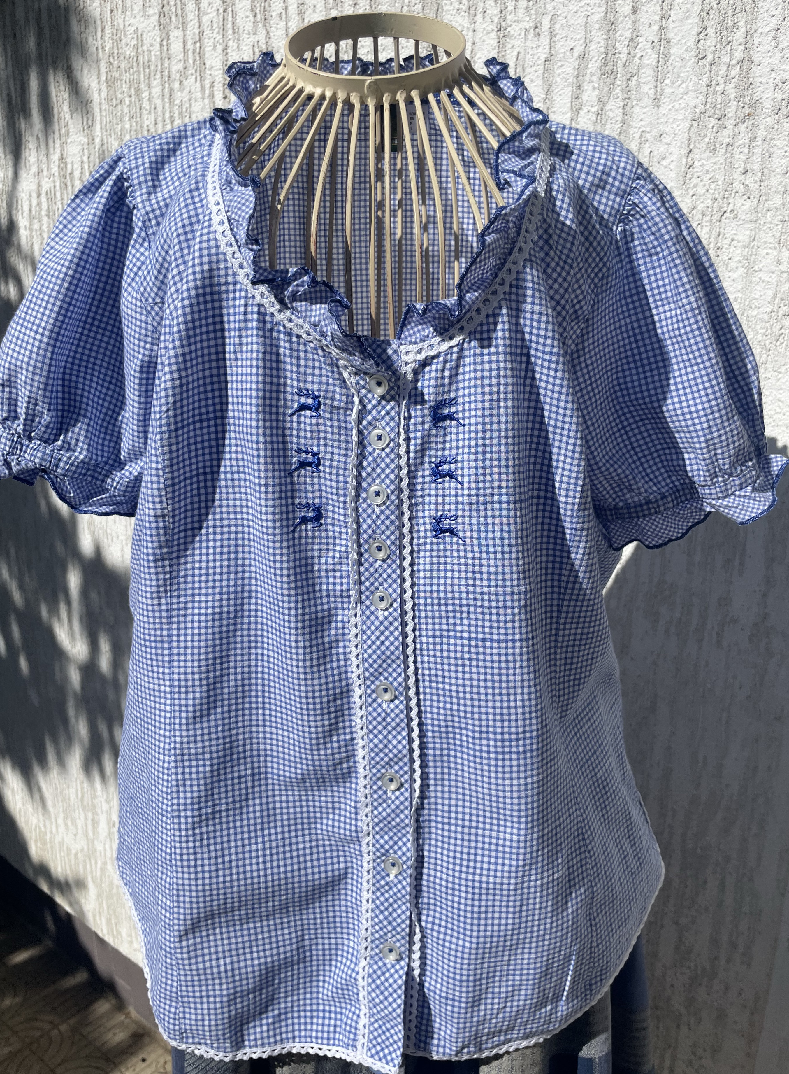 Dámská halenka v selském, country, western stylu vel. 46