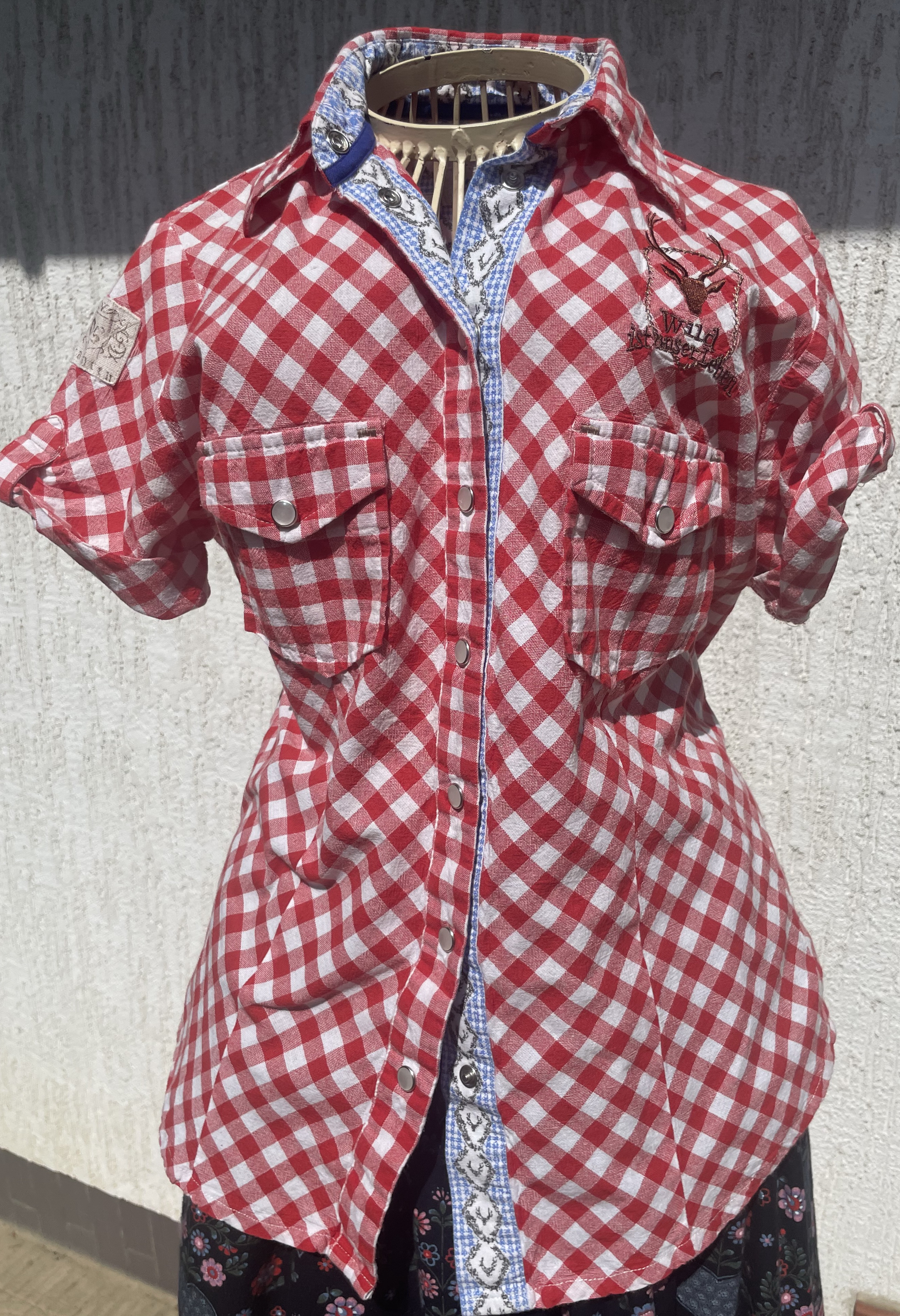 Dámská košile halenka v selském, country, western stylu vel. 38