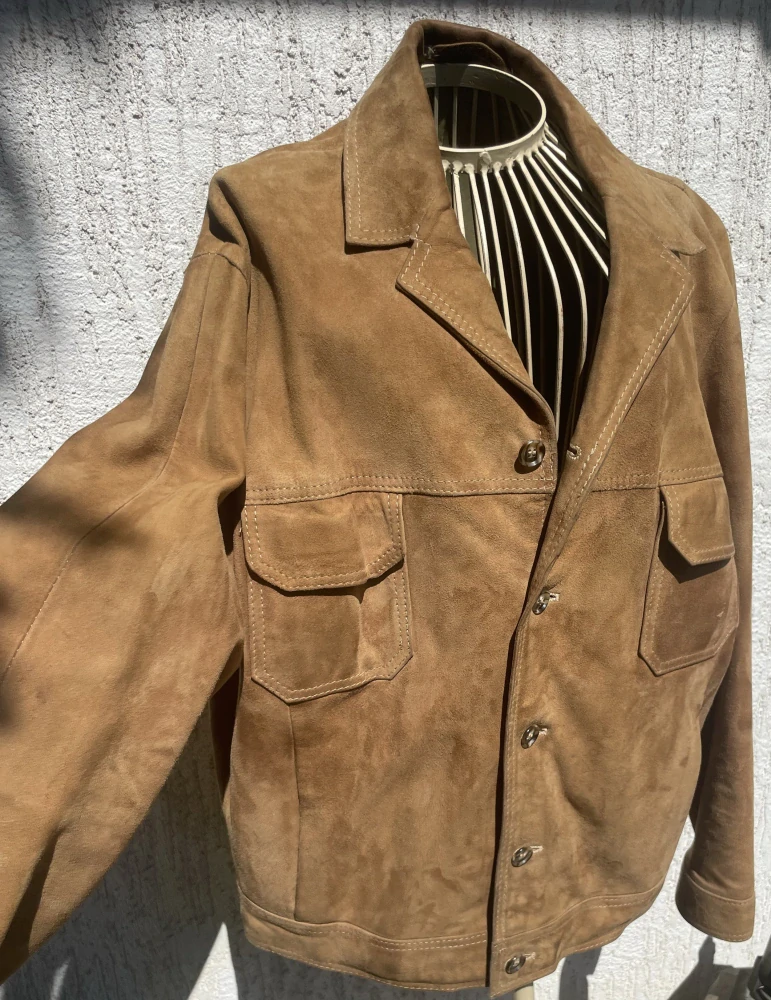 Pánská kožená bunda v retro stylu vel. M/L
