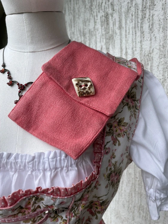 Látkový pásek + kabelka dirndl styl 