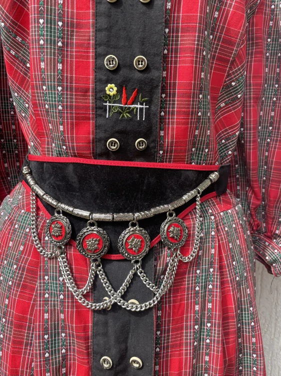 Dámský pásek dirndl, selský styl, vědma, cikánka 