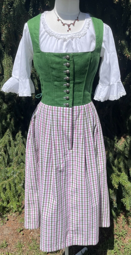 Dámské dirndl šaty, selský styl vel. 36