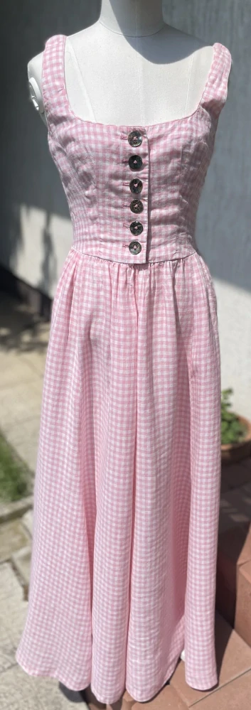 Dámské dlouhé šaty v selském, vintage stylu vel. 36