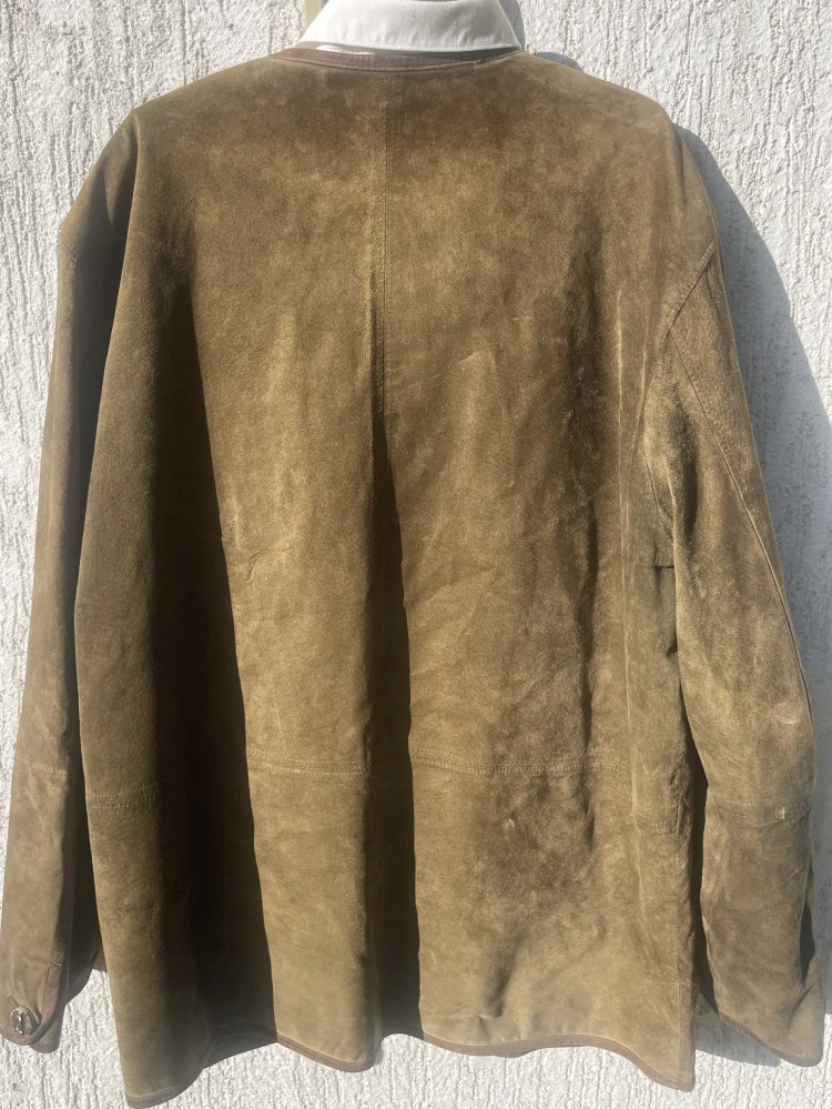 Páské kožené sako v selském, mysliveckém stylu vel. L/XL