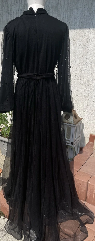 Dámské šaty gotický styl alá Morgana, Morticia Addams, viktoriánská vdova vel. 42/42