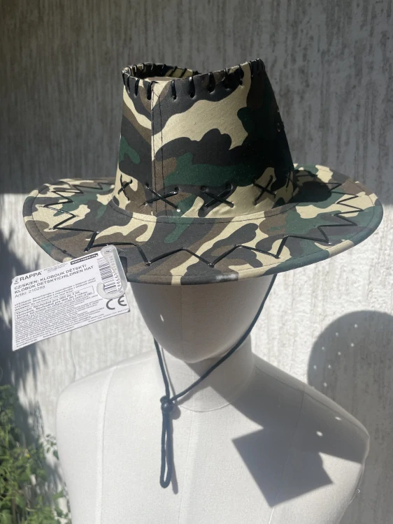 Dětský karnevalový klobouk army voják lovec 