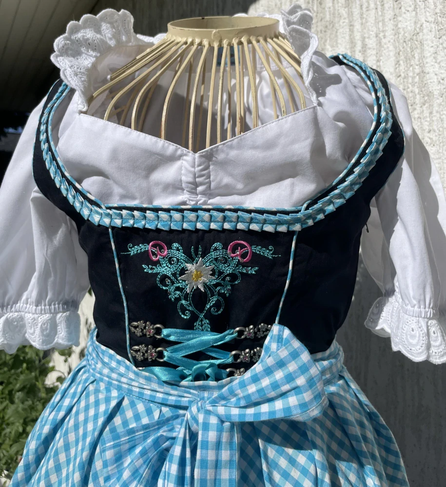 Dámské dirndl šaty selský styl vel. XS/S