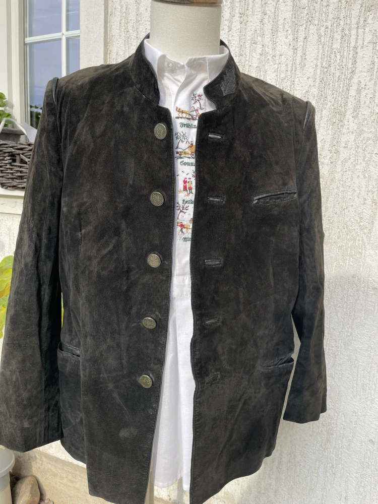Pánské kožené sako v selském, country stylu vel. XL