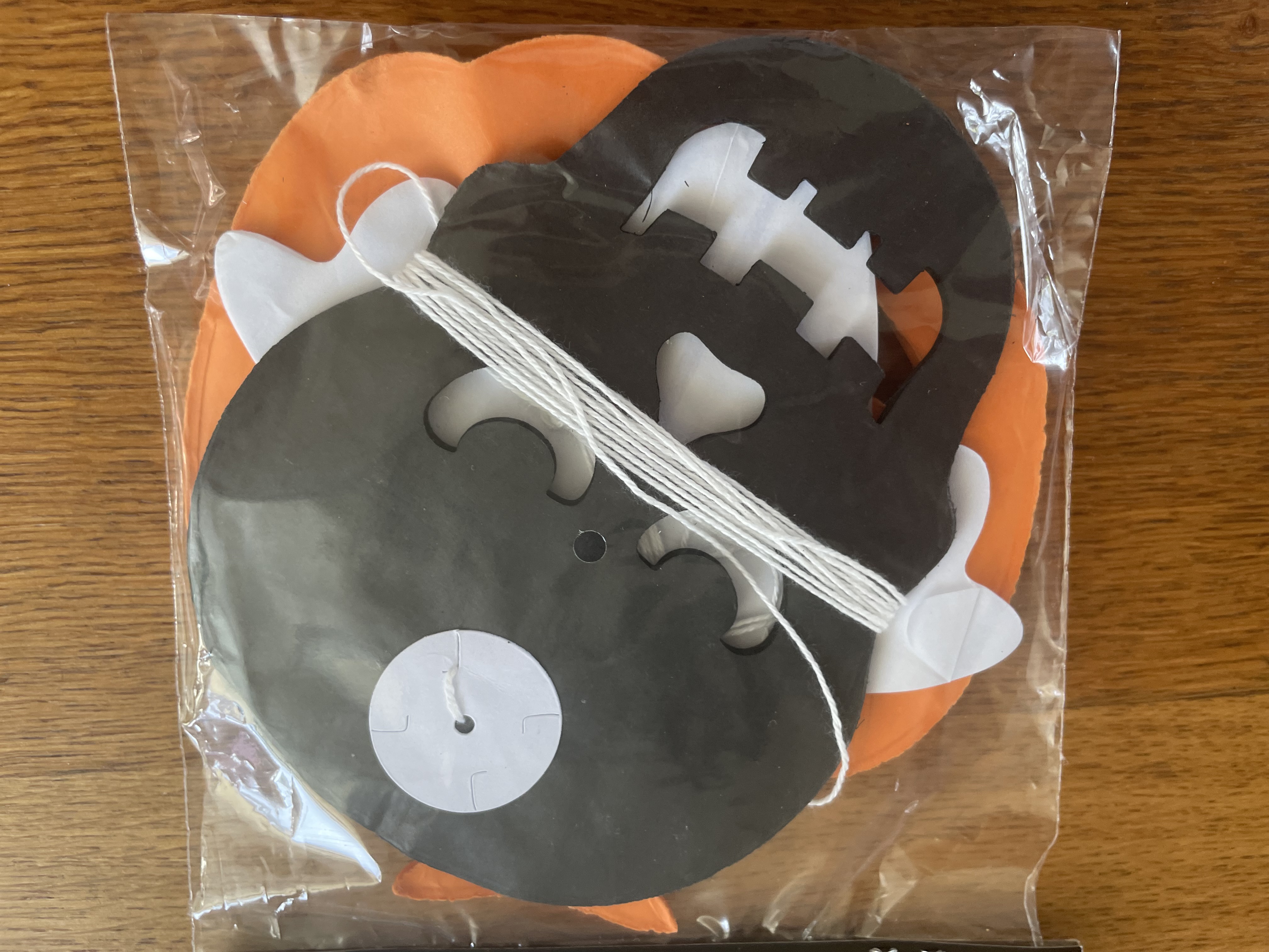 HALLOWEEN doplněk GIRLANDA dýně, lebky