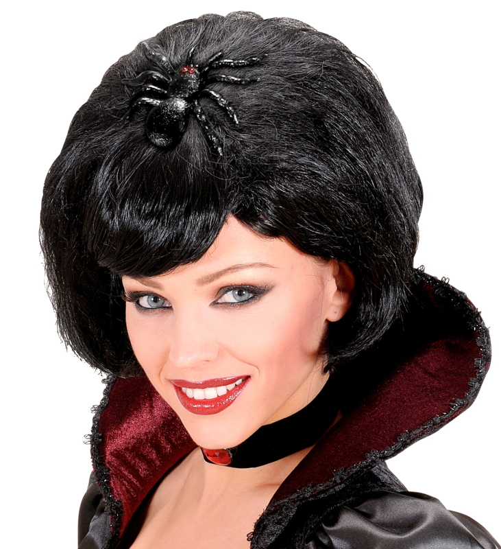 karnevalový doplněk PAVOUK do vlasů PAVOUČÍ KRÁLOVNY, ČARODĚJNICE