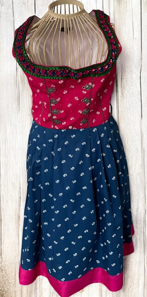dámské šaty v DIRNDL, selském stylu vel. 38
