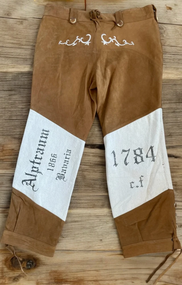 pánské kožené kalhoty dirndl, selské vel. L/XL