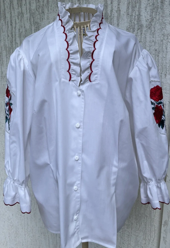 Dámská halenka v dirndl, selském stylu vel. 46