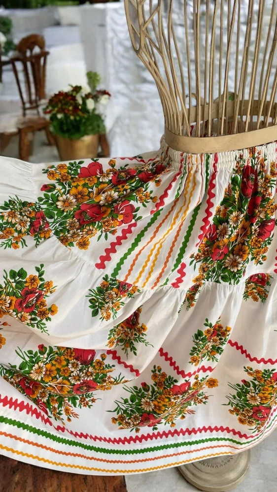 Dívčí / dámská sukně v selském stylu vel. od 12 let / XXS/XS