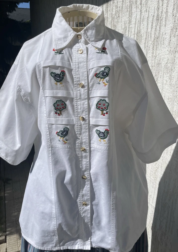 Dámská košile v selském rustikálním stylu vel. 46