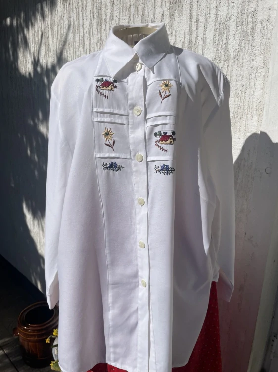 Dámská košile, halenka v selském stylu vel. 46