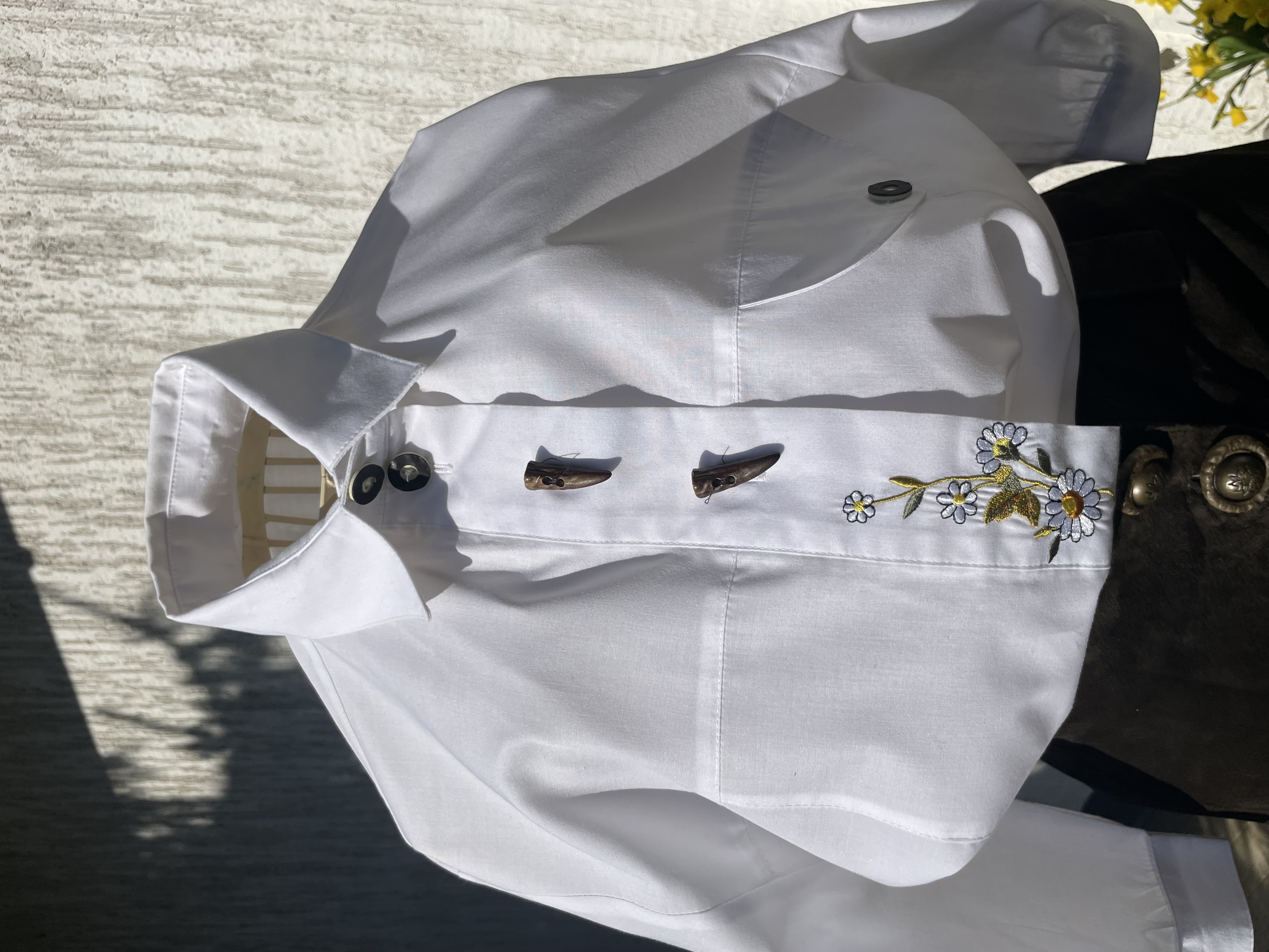 Dámská košile v mysliveckém, selském stylu vel. 40