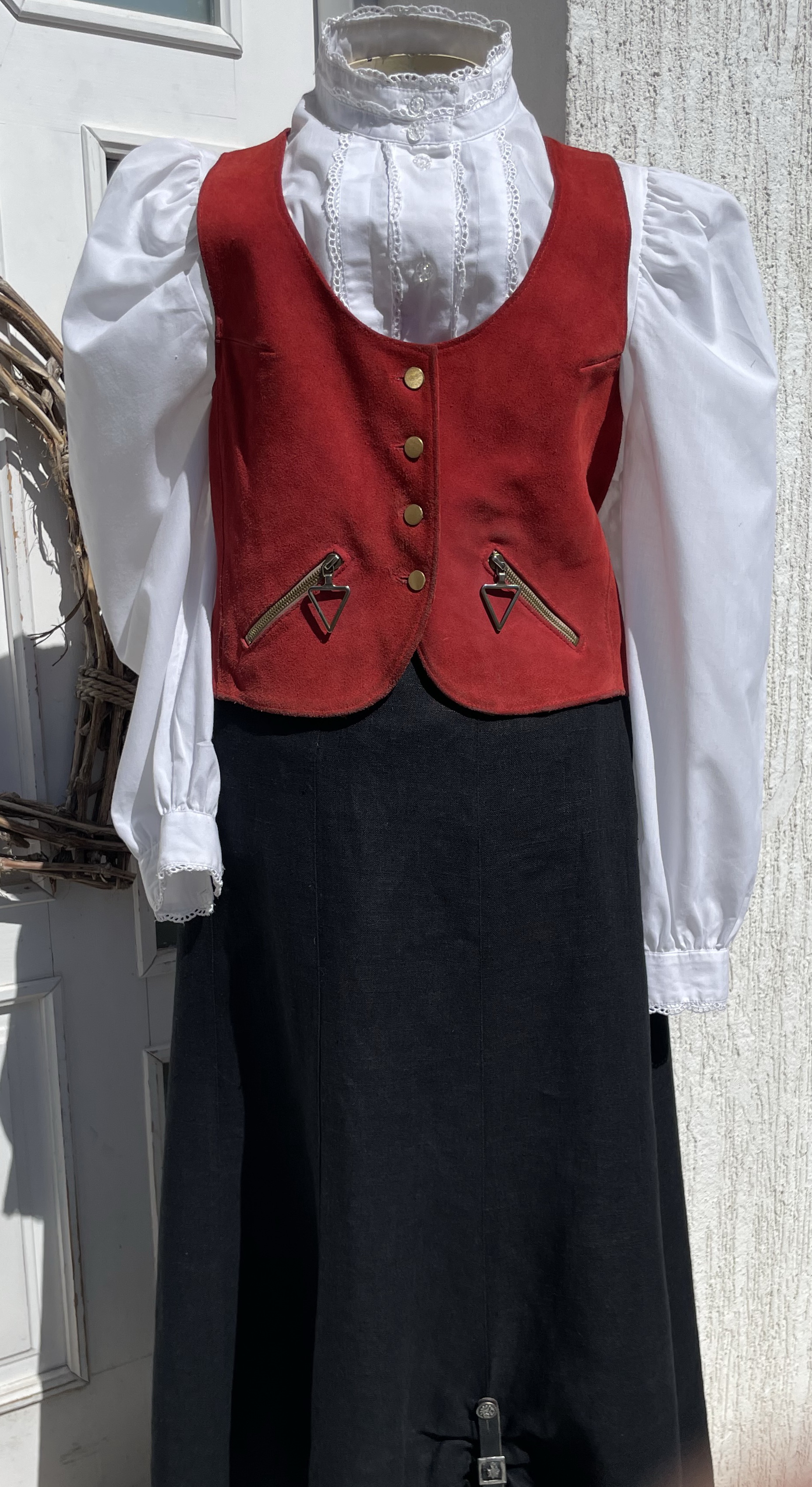 Dámská kožená vesta, vestička vel. 36/38