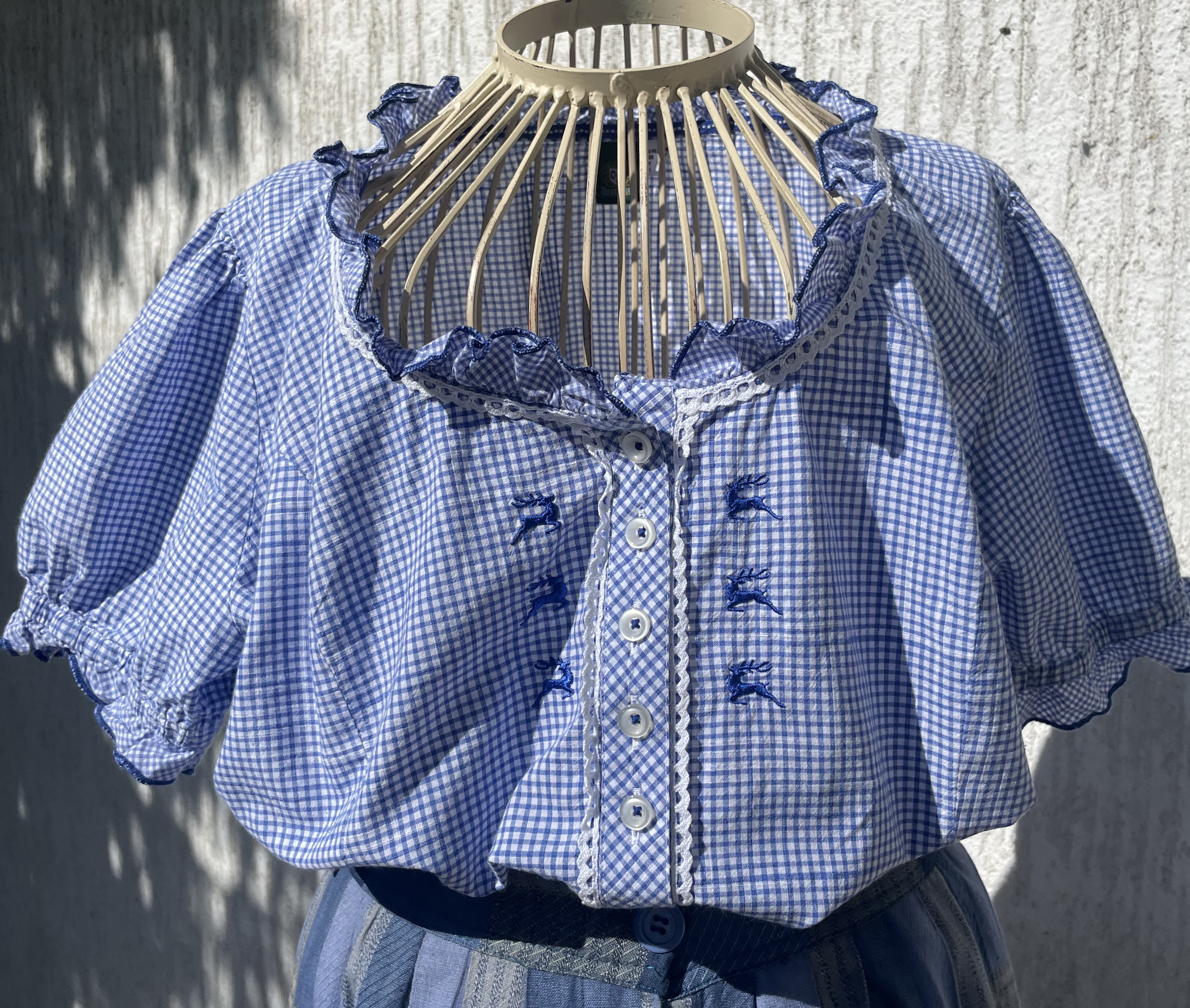 Dámská halenka v selském, country, western stylu vel. 46
