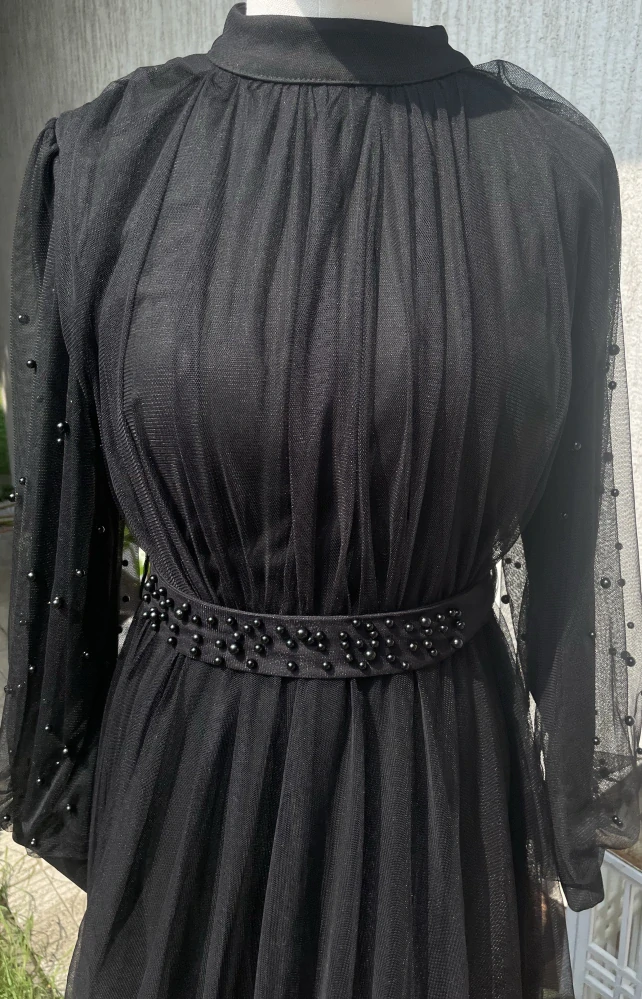 Dámské šaty gotický styl alá Morgana, Morticia Addams, viktoriánská vdova vel. 42/42