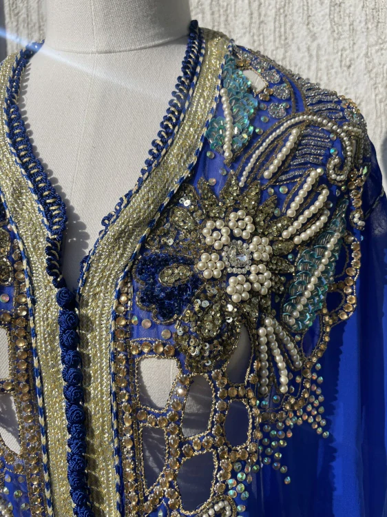 Dámský luxusní orientální kaftan arabaská princezna, Šeherezáda vel. 40/42
