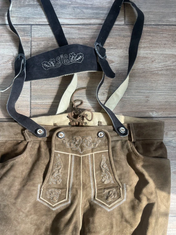 Pánské dirndl kožené kraťasy Oktoberfest vel. XL