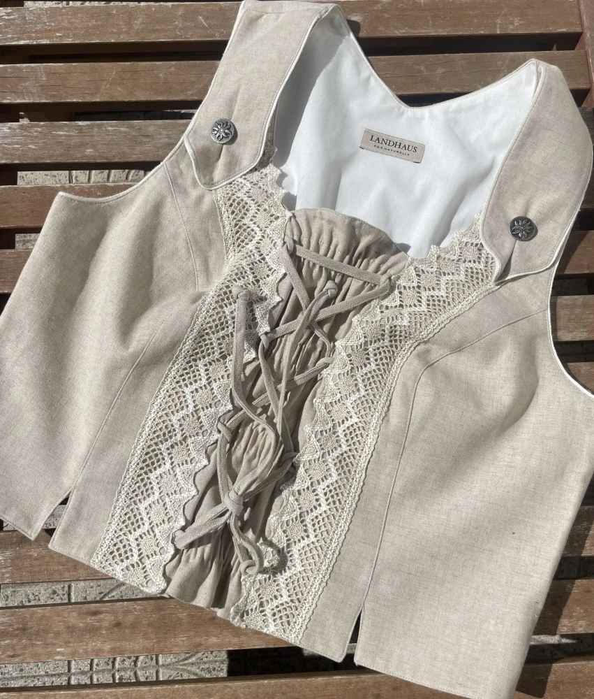 Dámský živůtek v selském, dirndl, dobovém stylu vel. 44
