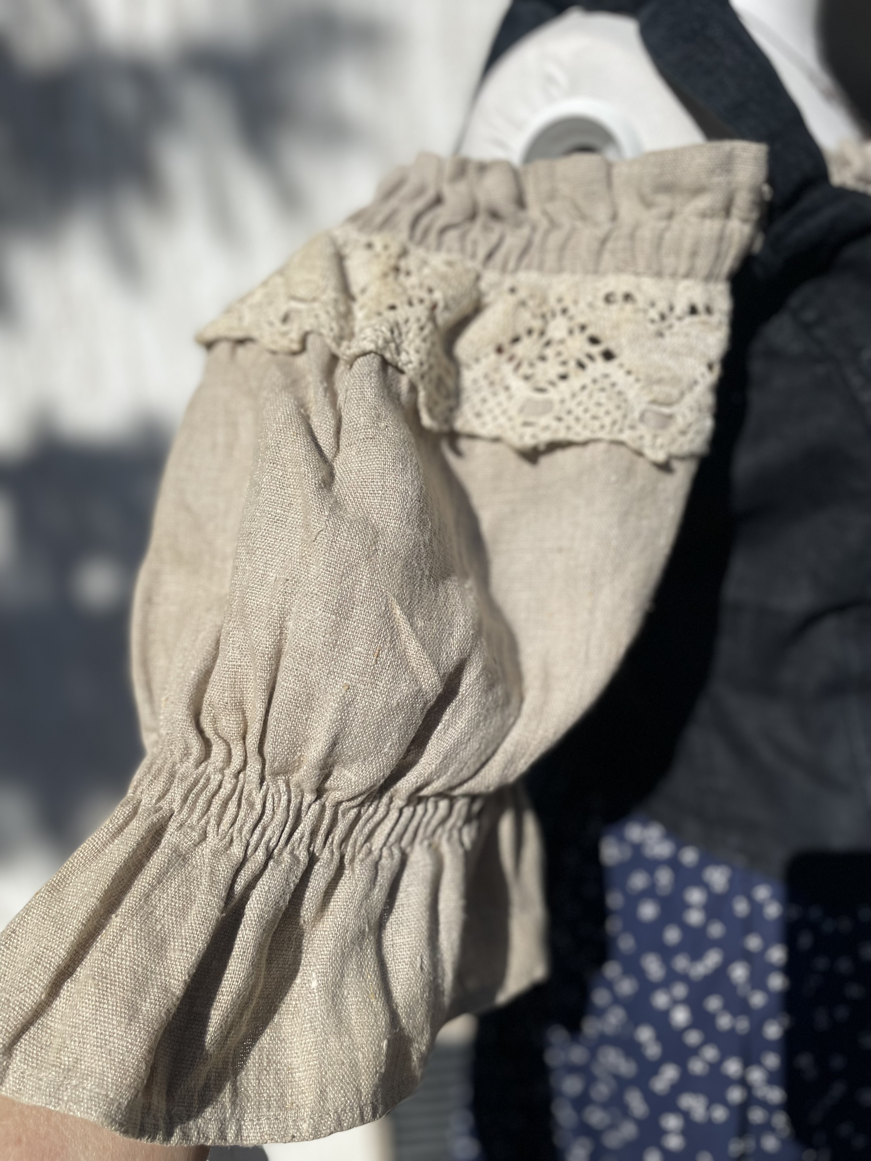 Dámský živůtek v selském, vintage, dobovém, country stylu vel. 40
