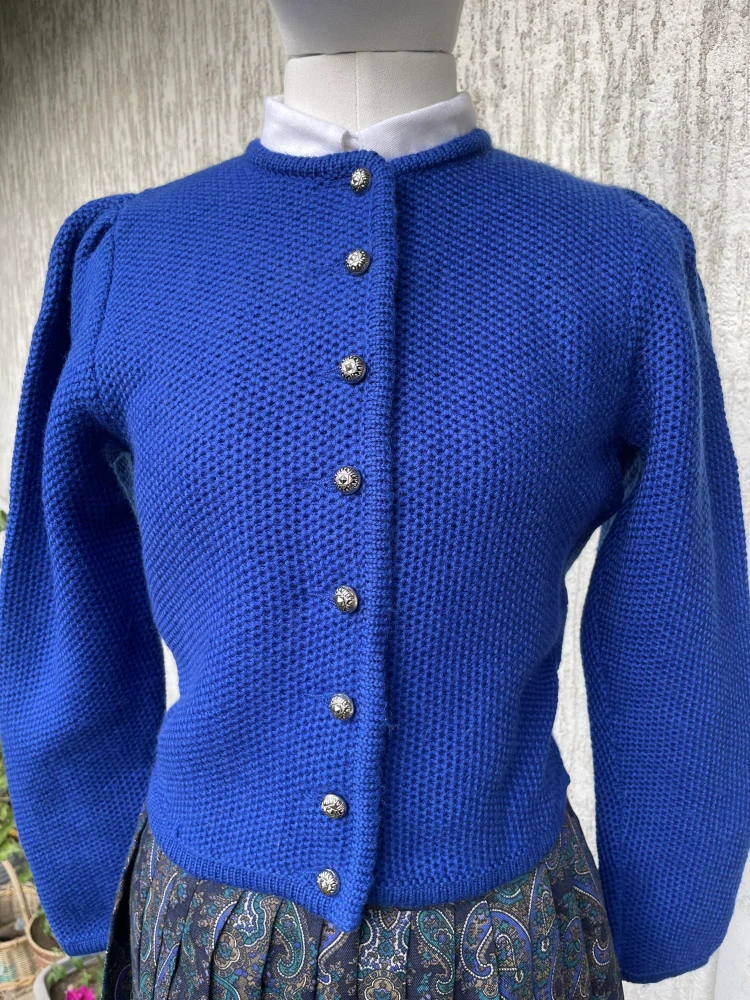 Dámský svetr v dirndl, selském stylu stylu vel. 38