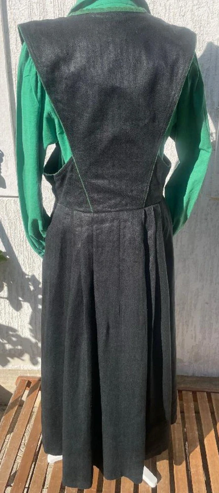 Dámské šaty s košilí dindrl selský, country, western  styl vel. 38/40