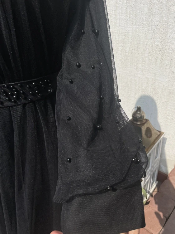 Dámské šaty gotický styl alá Morgana, Morticia Addams, viktoriánská vdova vel. 42/42